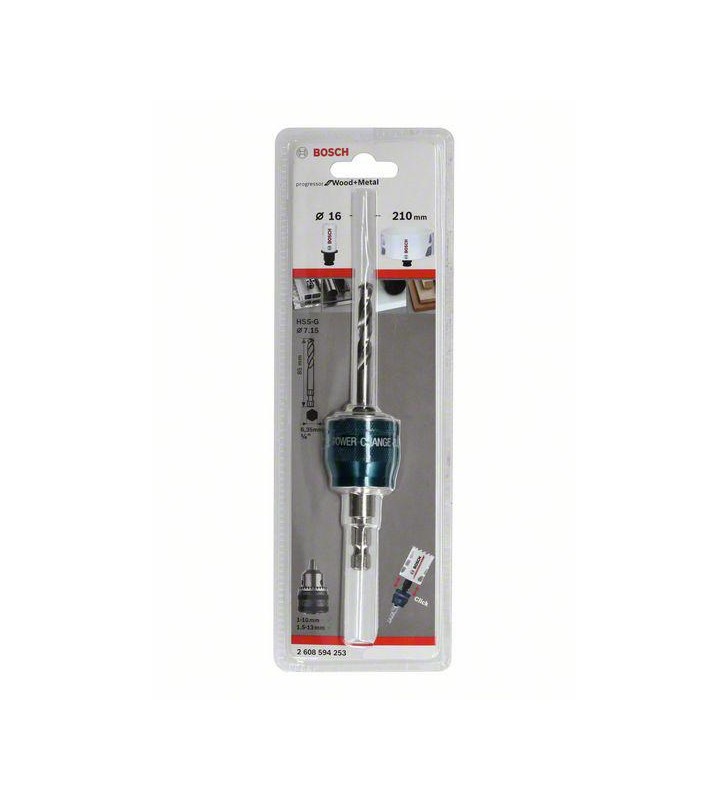 BOSCH UCHWYT DO OTWOR. 3/8 8.7mm Z PILOTEM 7,15x85mm